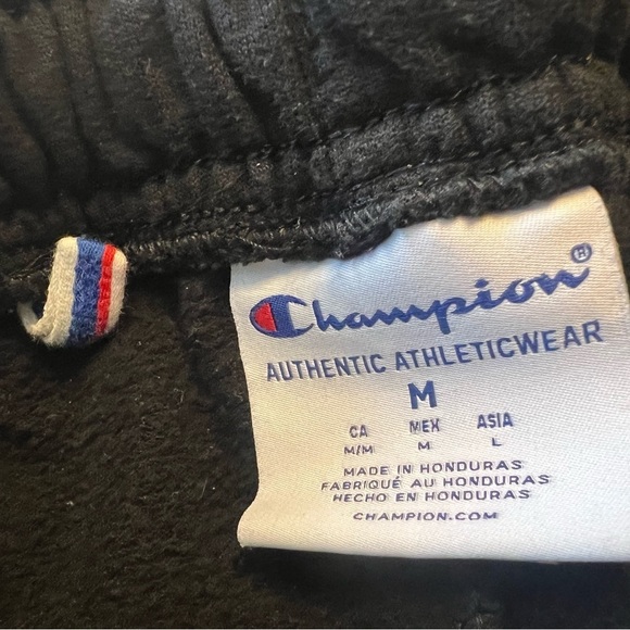 Champion Men’s Medium Black Cuffed Track Pants Joggers - Picture 4 of 4